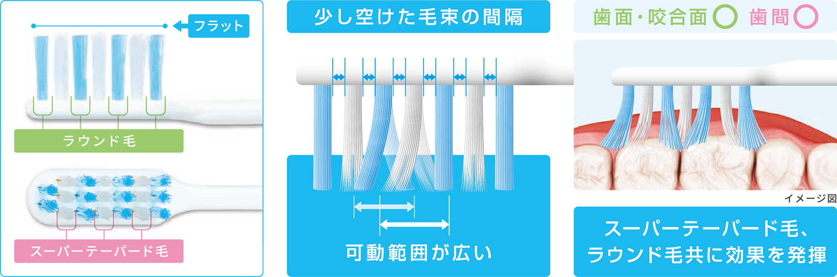 フラットダブル植毛のしくみ